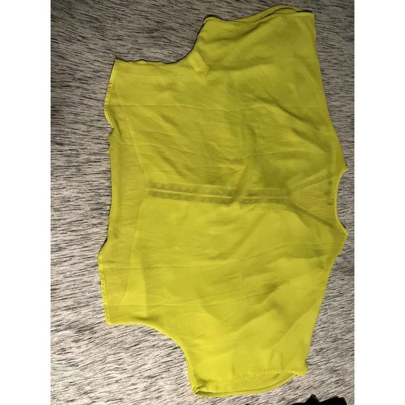Vici Statement Shade Embroidered Blouse - Neon Yellow Green - Small - Picture 6 of 6
